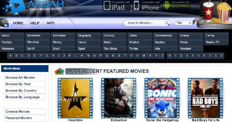 Legal and Illegal Streaming Sites like Afdah to Watch Afdah Movies, Afdah TV